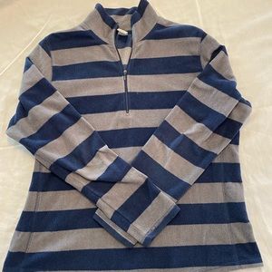 Vintage 90’s Fleece Rugby Stripe 1/4 Zip Pullover in Excellent Condition XL